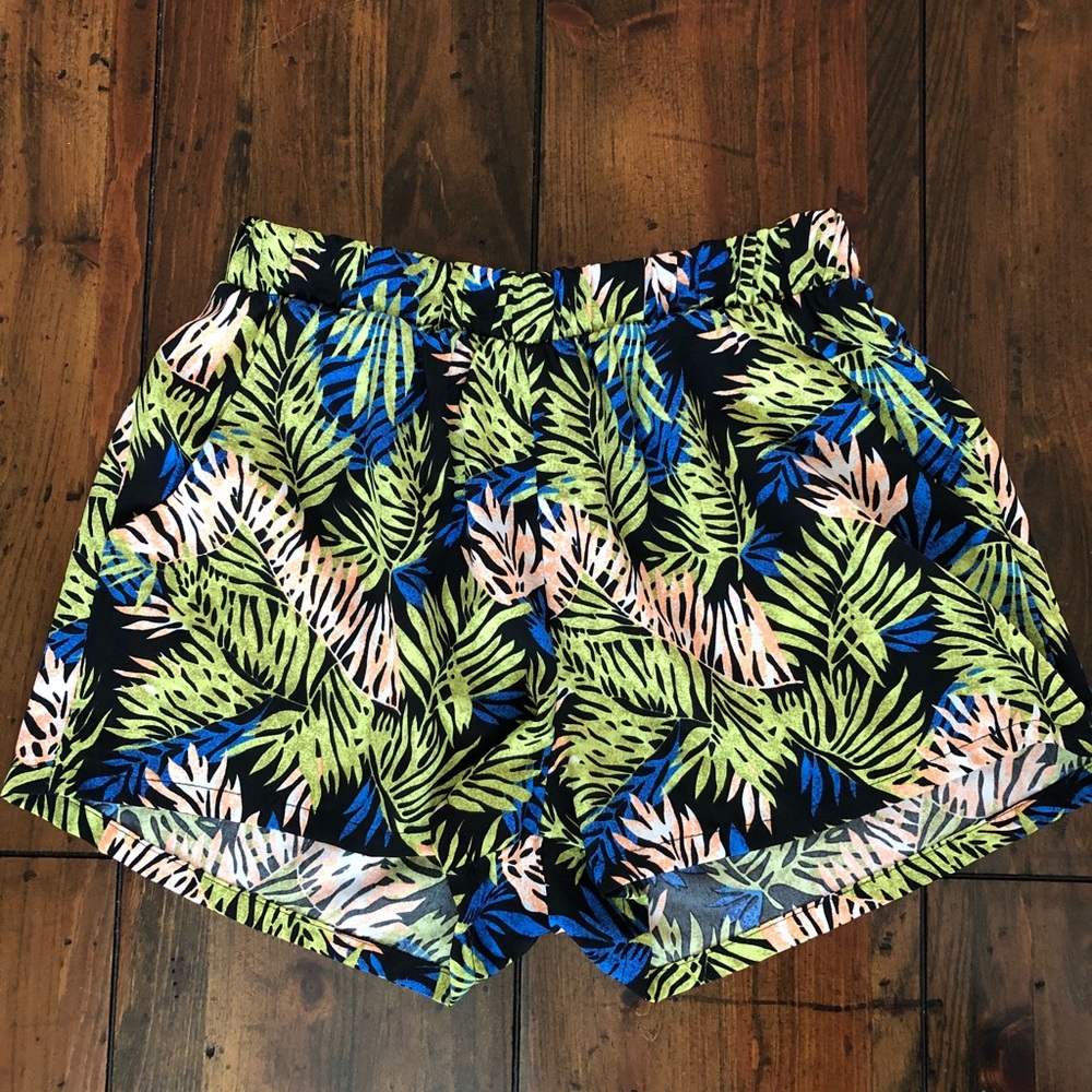 Tropical Printed Flowy Shorts